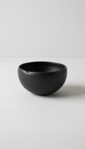 Ceramic bowl in charcoal black